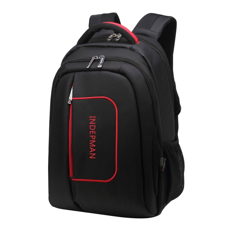 INDEPMAN DL-B015A Fashion Business Style 15 inch Nylon Laptop Notebook Computer Bag Backpack Shoulders Bag with Adjustable S-shaped Shoulder Strap for Men and Women, Size: 33 x 48 x 14 cm