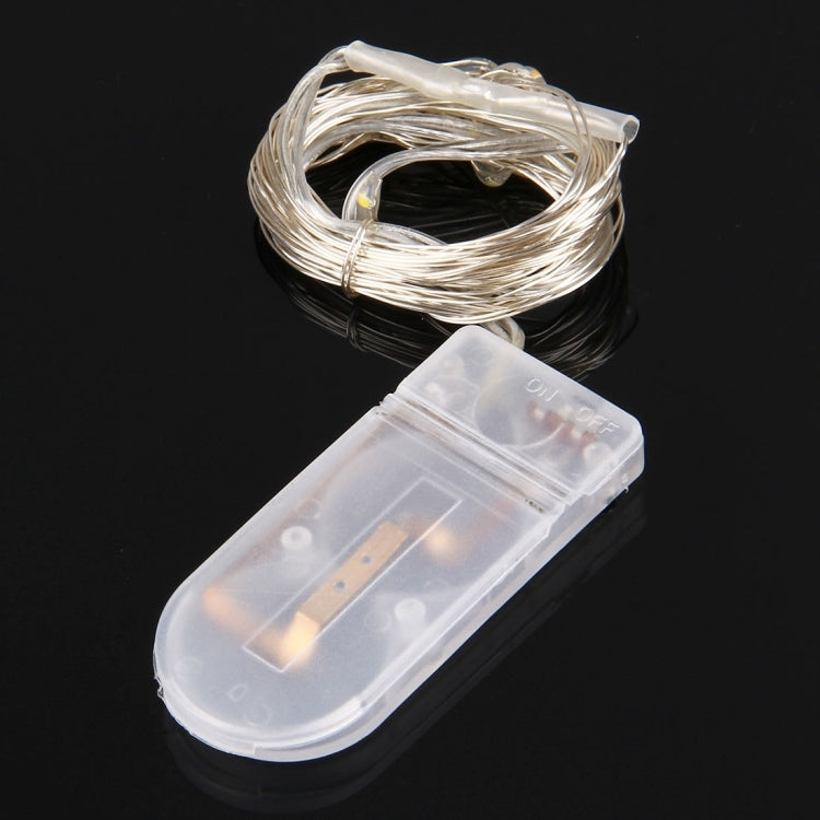2m 120LM LED Copper Wire String Decoration Lights , 2 x 2032 Button Batteries Powered IP65 Waterproof SMD-0603 Festival Light(Colorful Light)