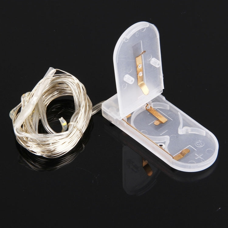 2m 120LM LED Copper Wire String Decoration Lights , 2 x 2032 Button Batteries Powered IP65 Waterproof SMD-0603 Festival Light(Colorful Light)