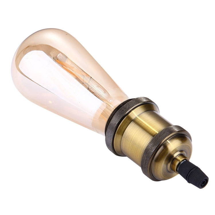 E27 Retro Vintage Screw Bulb Base Lamp Bulb Holder, Not Included Light Bulb, AC 85-265V