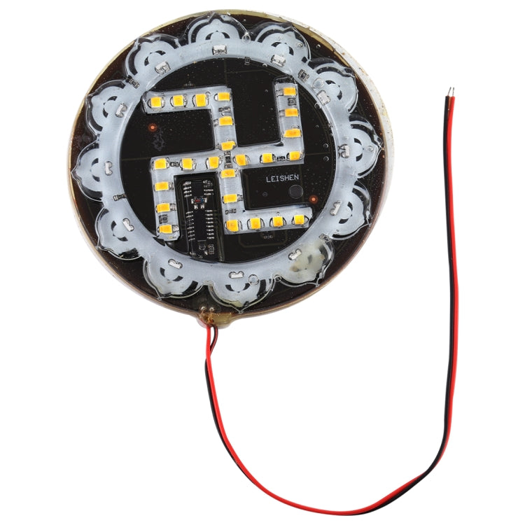36 LEDs SMD 2835 Motorcycle Modified RGB Light Svastika Flash Atmosphere Lamp, Diameter: 10cm, DC 12V