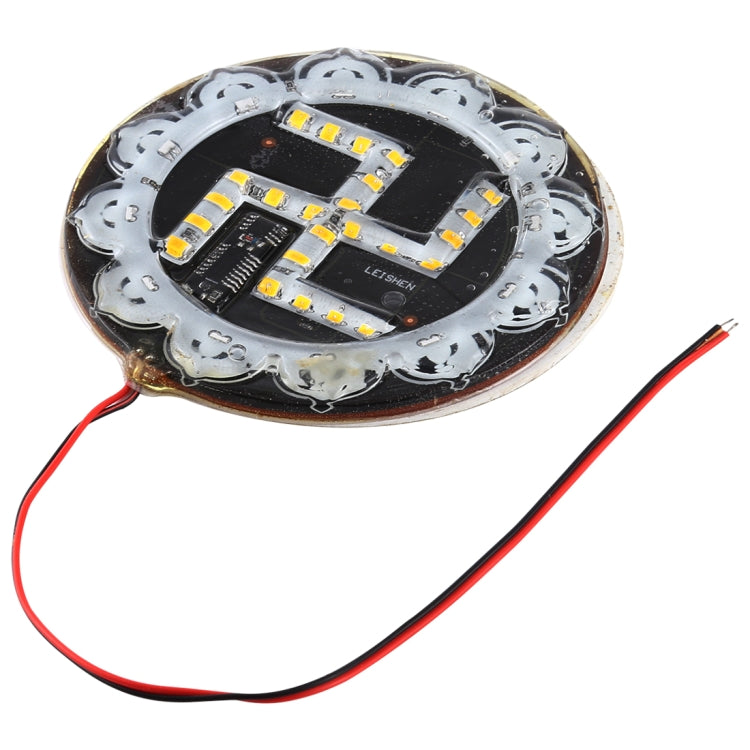 36 LEDs SMD 2835 Motorcycle Modified RGB Light Svastika Flash Atmosphere Lamp, Diameter: 10cm, DC 12V