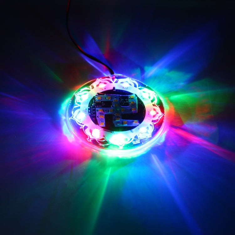 36 LEDs SMD 2835 Motorcycle Modified RGB Light Svastika Flash Atmosphere Lamp, Diameter: 10cm, DC 12V