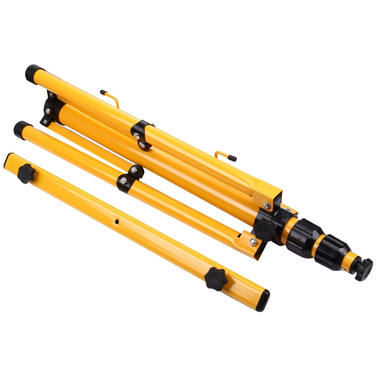 LED Flood Light Lamp Work Emergency Lamp Tripod Stand, LED Flood Light Not Included, Adjustable Maximum Height: about 150cm(Yellow)