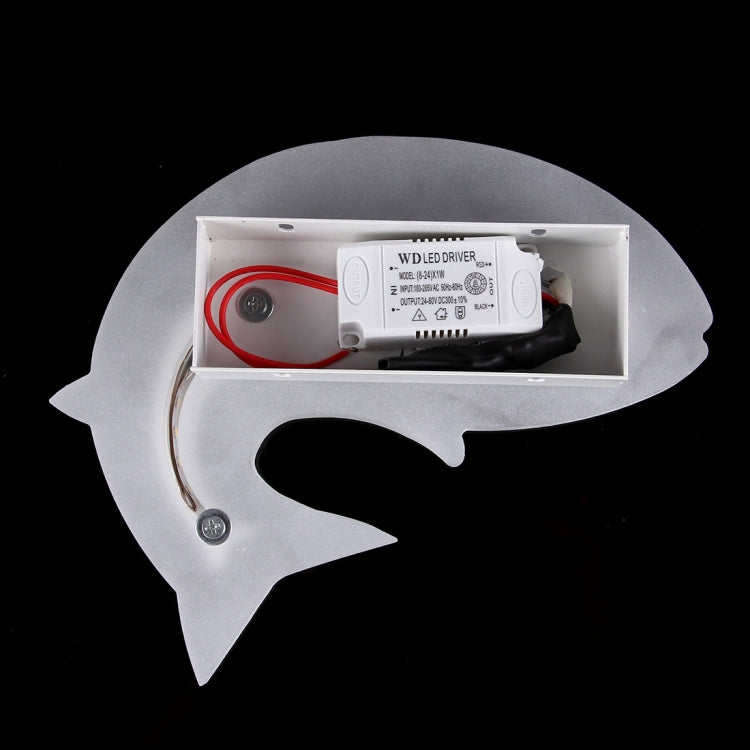 26W 3D Fish LED SMD-2835 Acrylic Wall Light, Decoration Light, Size: 21.5x13cm, AC 180-265V(Warm White)