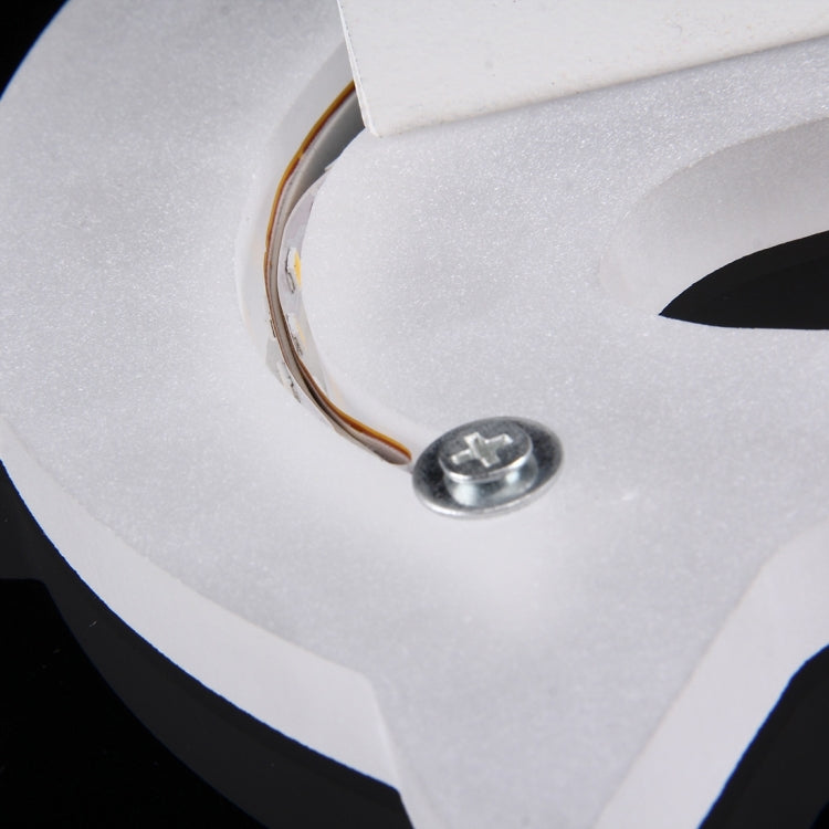 26W 3D Fish LED SMD-2835 Acrylic Wall Light, Decoration Light, Size: 21.5x13cm, AC 180-265V(Warm White)