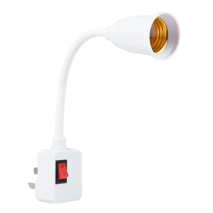 E27 Bulb Holder Flexible Extension Converter with Switch,