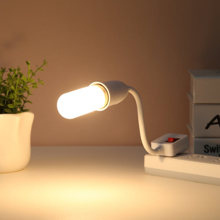 E27 Bulb Holder Flexible Extension Converter with Switch,