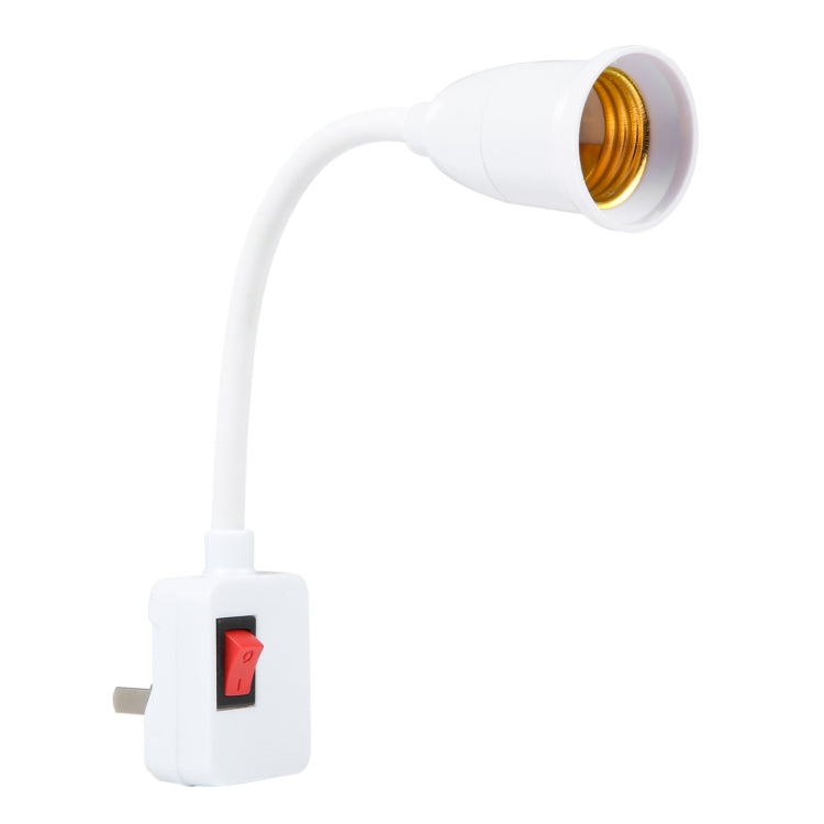 E27 Bulb Holder Flexible Extension Converter with Switch,
