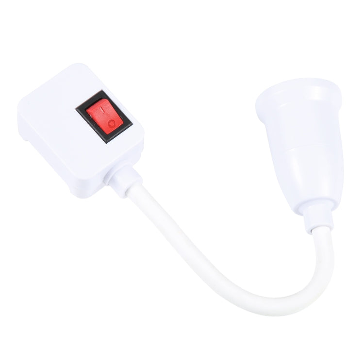 E27 Bulb Holder Flexible Extension Converter with Switch,