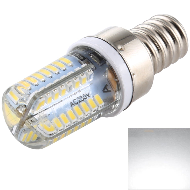 E12 SMD 3014 64 LEDs Dimmable LED Corn Light, AC 220V