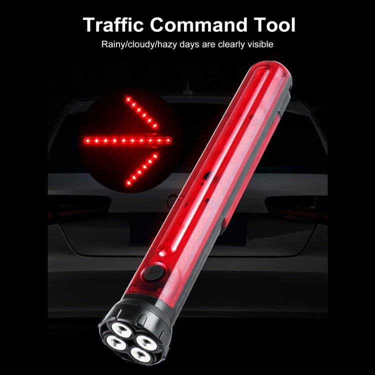 JT01 Rechargeable Traffic Safety Arrow Signal Light Warning Light Bar (Red Light)