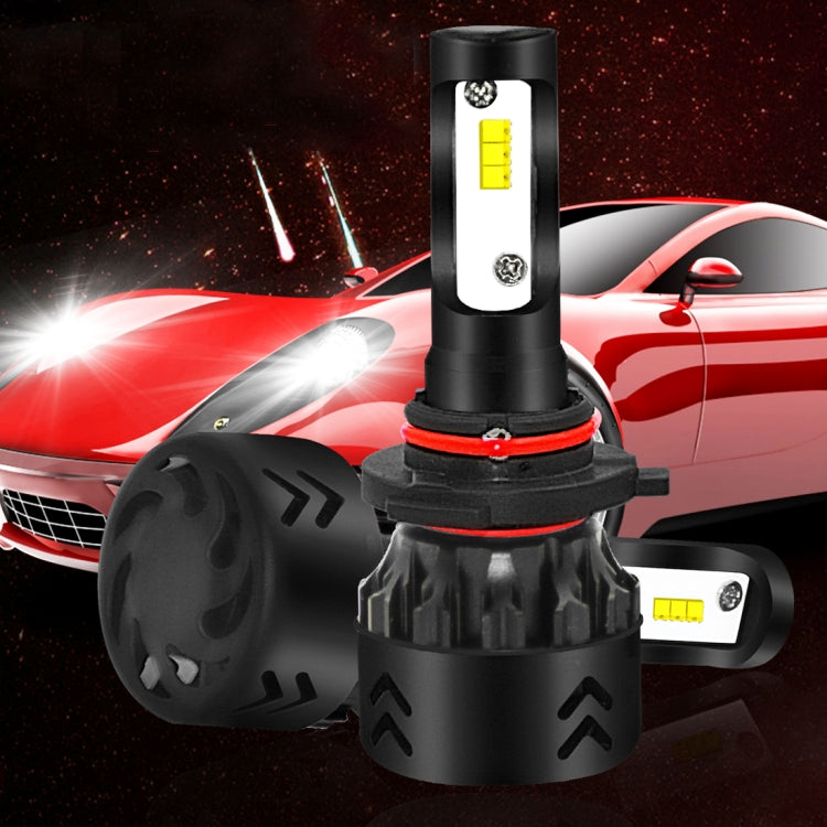 2 PCS Auto Car HB4/9006 24W 2200LM 6000K Pure White High-power Lamp Beads LED Headlight Bulbs Conversion Kit, DC 9-36V