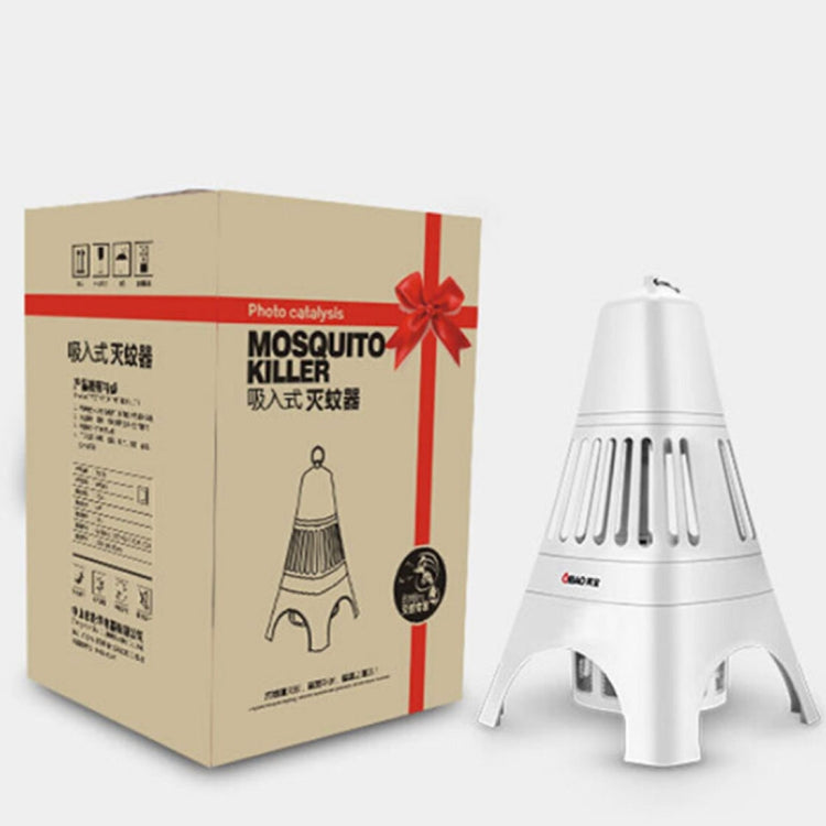 LED Electric Shock Mosquito Lamp Electric Mosquito Killer Lamp, US Plug, Size: 21×21×34cm(White)