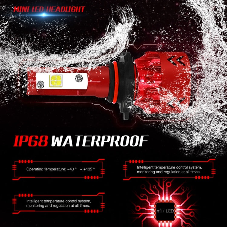 2 PCS Auto Car HB3/9005/H10 25W 2500LM 6000K Pure White CREE-XHP50 LED Headlight Bulbs Conversion Kit, DC 9-36V