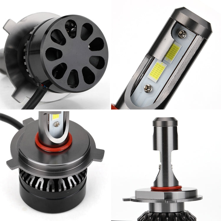 2 PCS H4 HB2 9003 Hi/Lo Car Lamp Replacement LED Headlight Bulbs Conversion Kit, Cool White 6000K 2000LM 22W