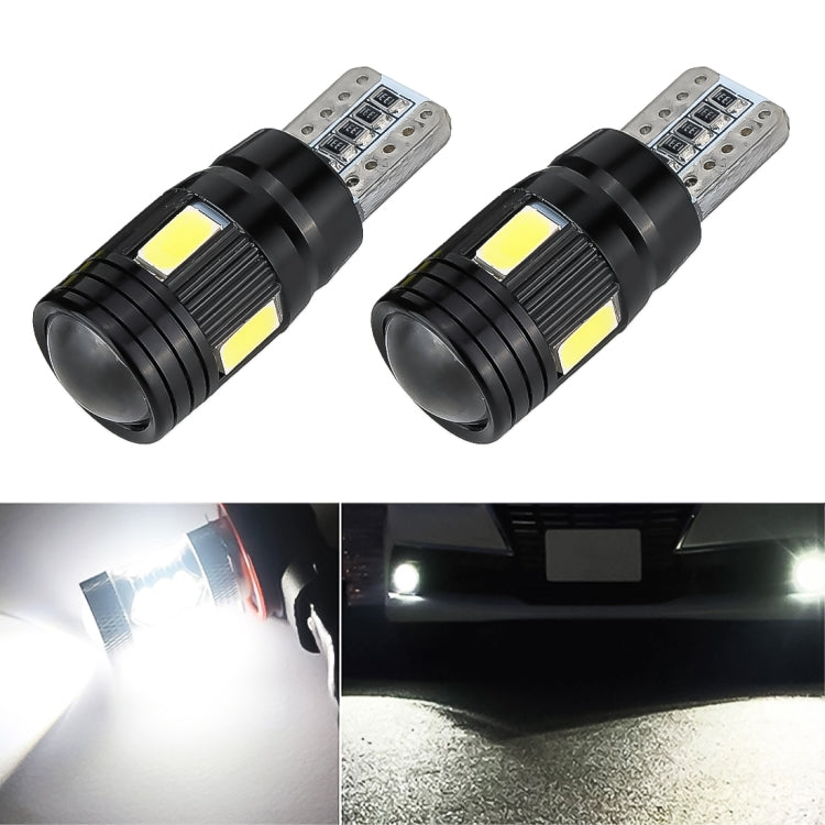 2 PCS LED Light Bulb 6000K White Super Bright 168 2825 W5W T10 Decoder Replacement, For Car Dome Map Side Marker Door Courtesy License Plate Lights