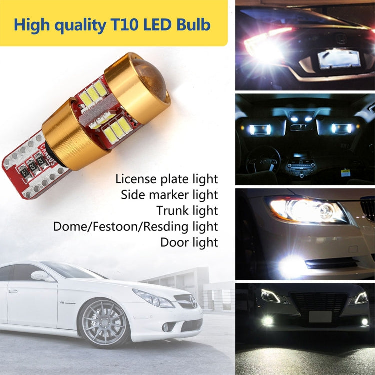 2 PCS LED Light Bulb 6000K White Super Bright 168 2825 W5W T10 Decoder Replacement, For Car Dome Map Side Marker Door Courtesy License Plate Lights