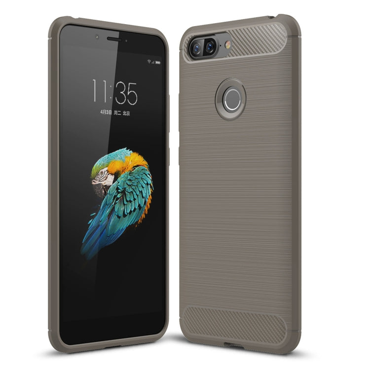 Brushed Texture Carbon Fiber Shockproof TPU Case for Lenovo S5