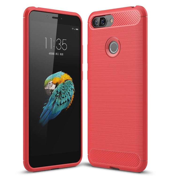 Brushed Texture Carbon Fiber Shockproof TPU Case for Lenovo S5