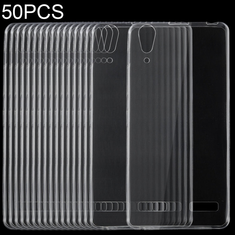 50 PCS 0.75mm Transparent TPU Case for Lenovo K3