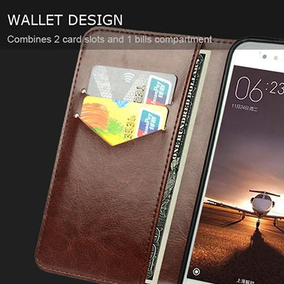 Crazy Horse Texture Horizontal Flip Leather Case for Lenovo S5 Pro GT, with Holder & Card Slots & Walle