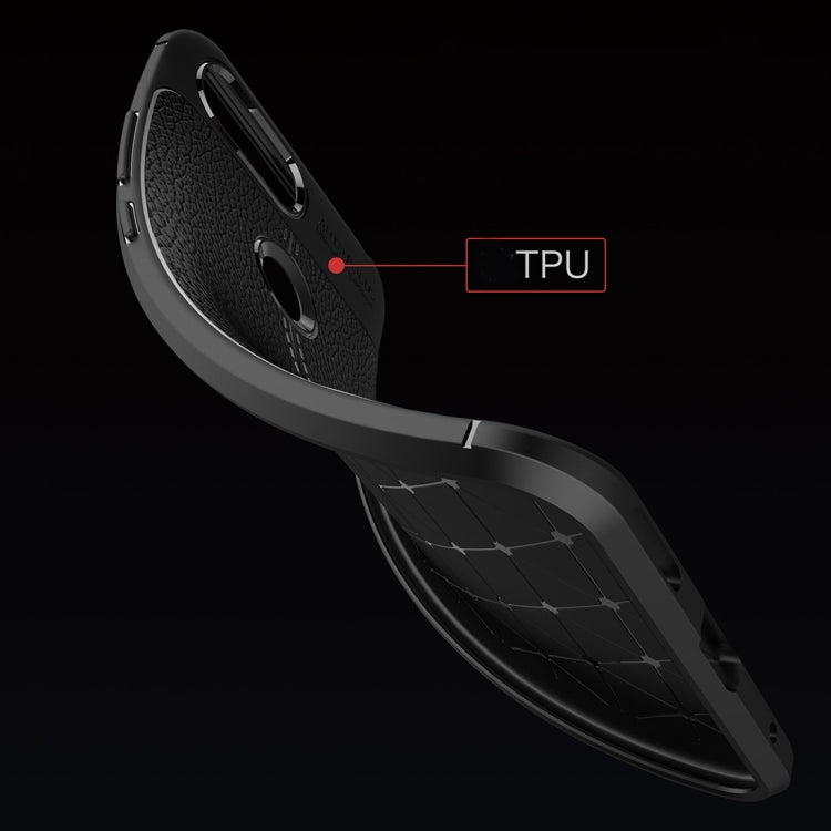 For Lenovo S5 Litchi Texture Soft TPU Protective Back Cover Case