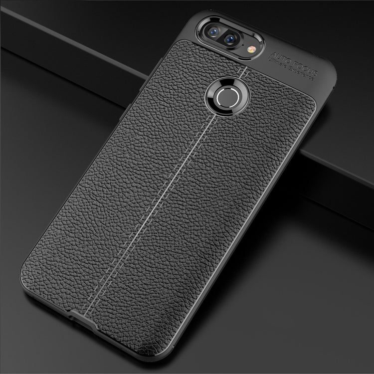 For Lenovo S5 Litchi Texture Soft TPU Protective Back Cover Case