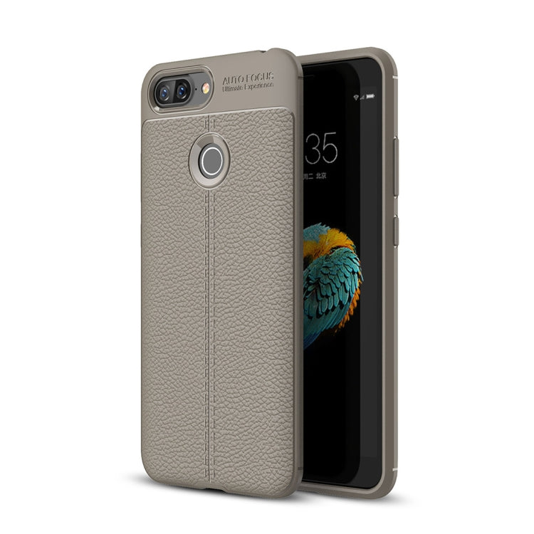 For Lenovo S5 Litchi Texture Soft TPU Protective Back Cover Case
