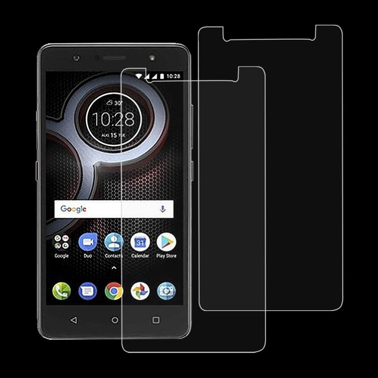 2 PCS 9H 2.5D Tempered Glass Film for Lenovo K8