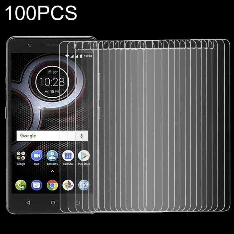 100 PCS 9H 2.5D Tempered Glass Film for Lenovo K8