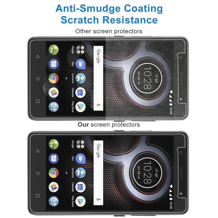 100 PCS 9H 2.5D Tempered Glass Film for Lenovo K8