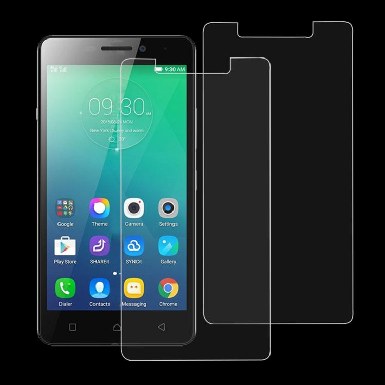 2 PCS 9H 2.5D Tempered Glass Film for Lenovo Viber P1m