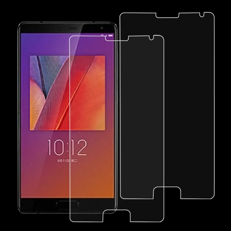 2 PCS 9H 2.5D Tempered Glass Film for Lenovo ZUK Edge