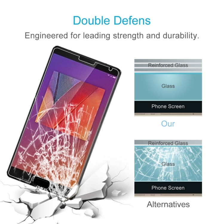 2 PCS 9H 2.5D Tempered Glass Film for Lenovo ZUK Edge