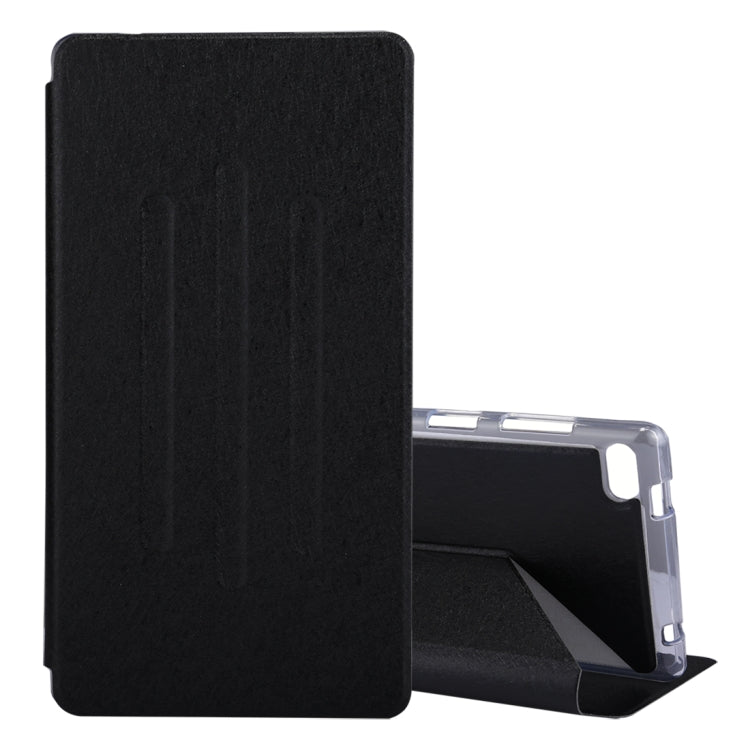 For Lenovo TB-7504F / TB-7504N / TB-7504X Silk Texture Horizontal Flip Protective Case with Holder