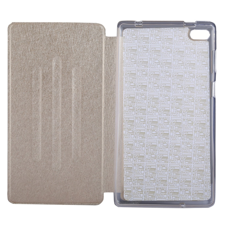 For Lenovo TB-7504F / TB-7504N / TB-7504X Silk Texture Horizontal Flip Protective Case with Holder