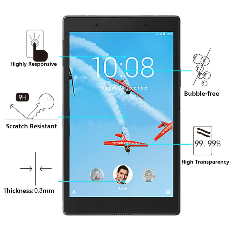 For Lenovo TAB4 10 / TB-X304 0.3mm 9H Hardness Tempered Glass Screen Film