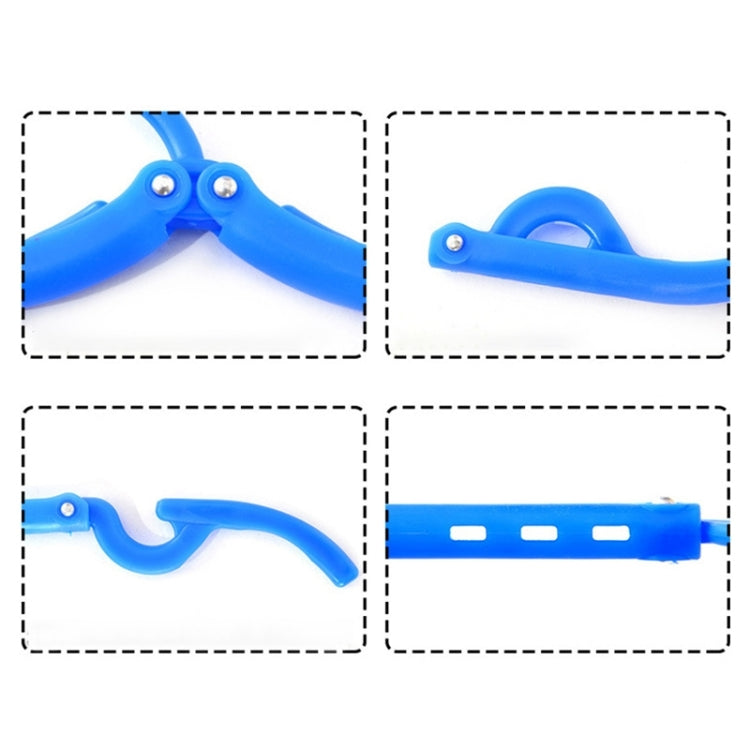 5 PCS Portable Folding Multifunctional Clothes Hanger Home Traveling Outdoor Telescopic Anti-skid Magic Drying Clothes Rack, Random Color Delivery