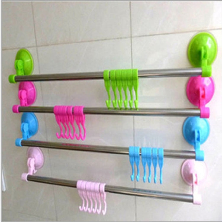 4 Pack Strong Suction Cup Hook Towel Rack Random Color Delivery (Size : 55cm)