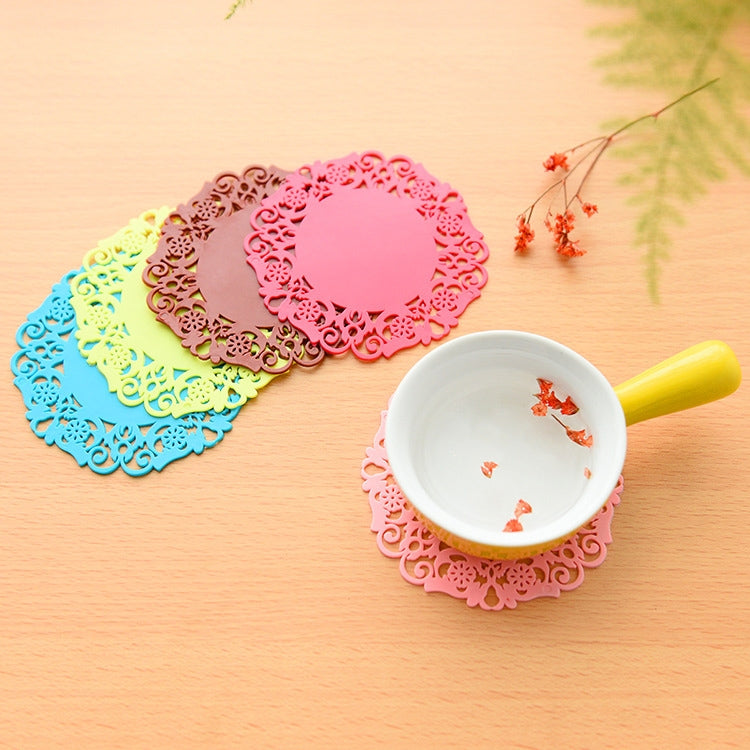 6 Pack Simple Circular Hollow Heat Pad Random Color Delivery