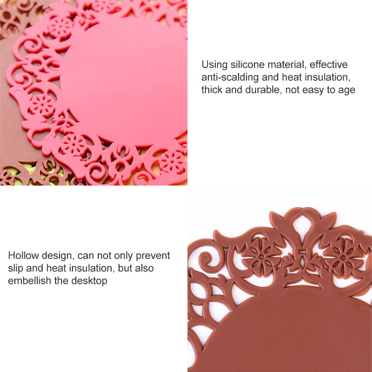 6 Pack Simple Circular Hollow Heat Pad Random Color Delivery