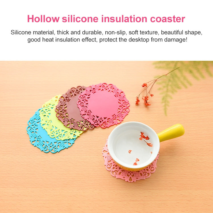 6 Pack Simple Circular Hollow Heat Pad Random Color Delivery