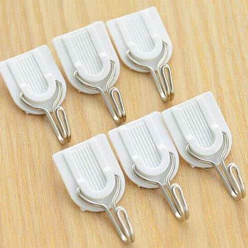 White Hook 6 Installed (Specification: 17.8 * 10.3cm)