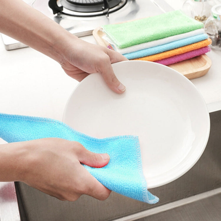 20 PCS Bamboo Fiber Anti-Grease Dish Washing Cloth Towels