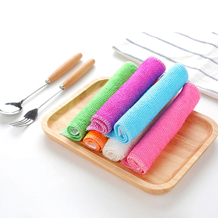 20 PCS Bamboo Fiber Anti-Grease Dish Washing Cloth Towels