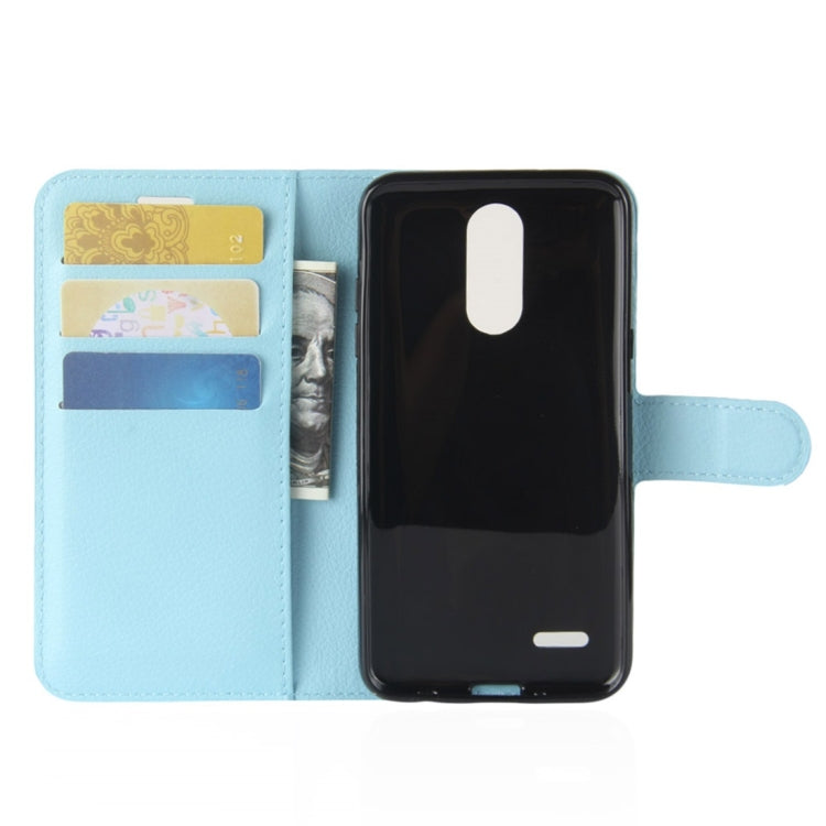 For LG Aristo 2 Litchi Texture Horizontal Flip Leather Case with Wallet & Holder & Card Slots
