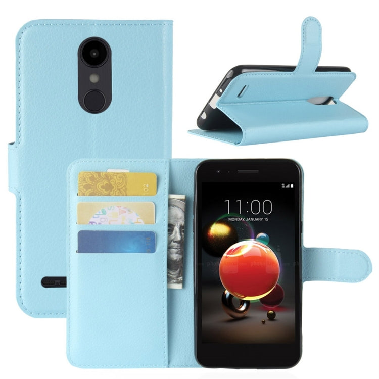 For LG Aristo 2 Litchi Texture Horizontal Flip Leather Case with Wallet & Holder & Card Slots