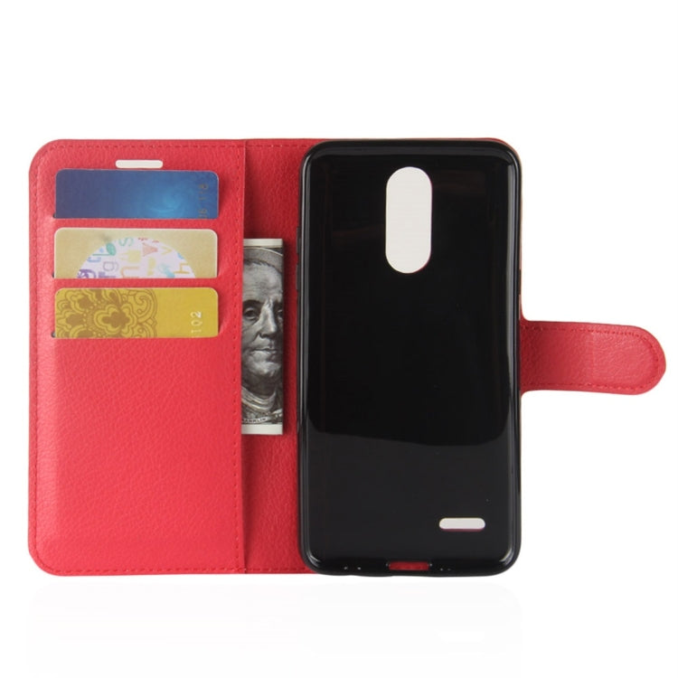 For LG Aristo 2 Litchi Texture Horizontal Flip Leather Case with Wallet & Holder & Card Slots