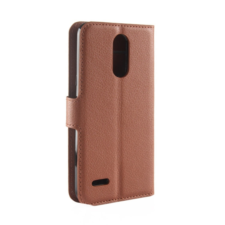 For LG Aristo 2 Litchi Texture Horizontal Flip Leather Case with Wallet & Holder & Card Slots